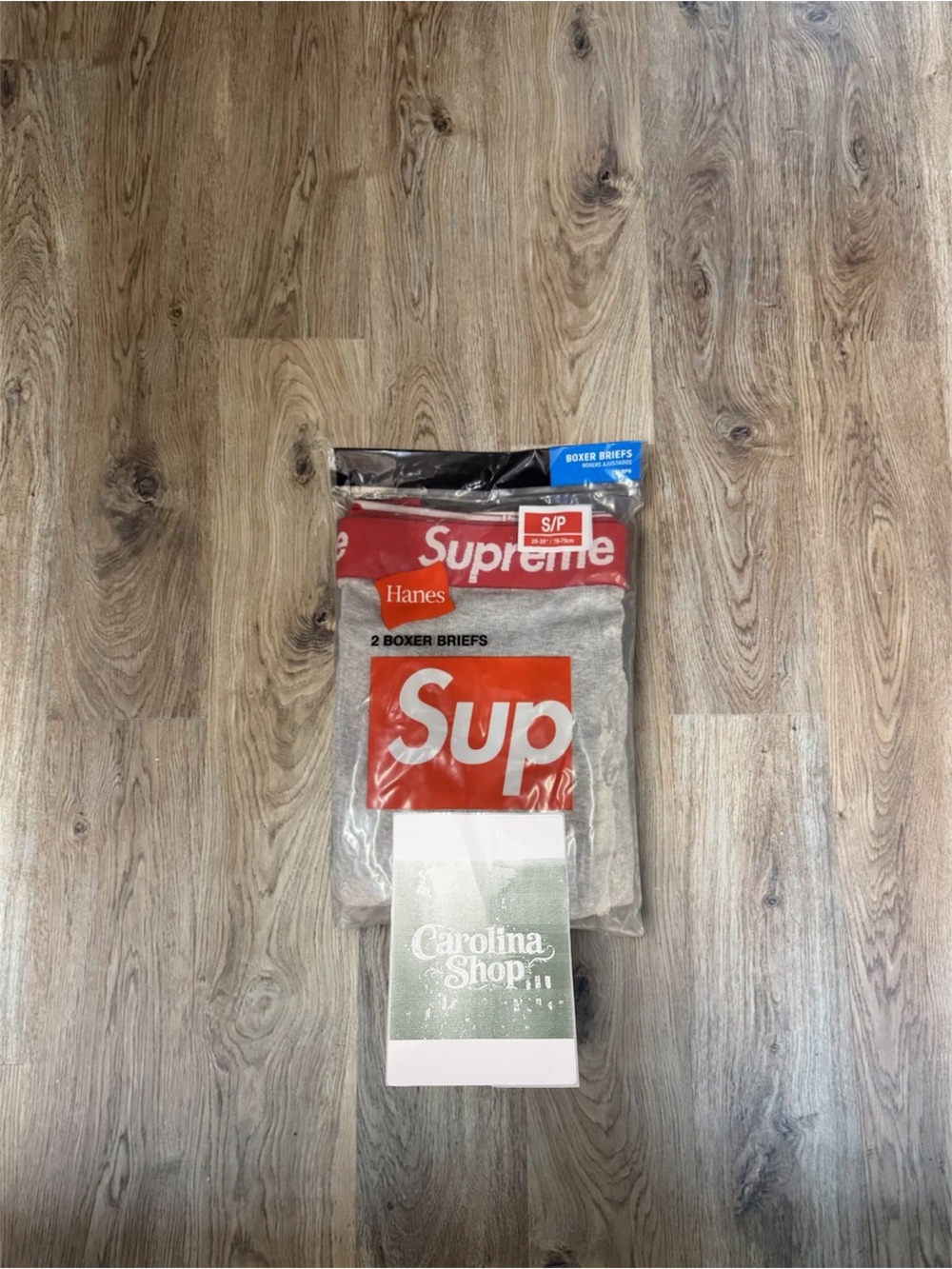 Supreme Gray Boxer Briefs 2 Pack